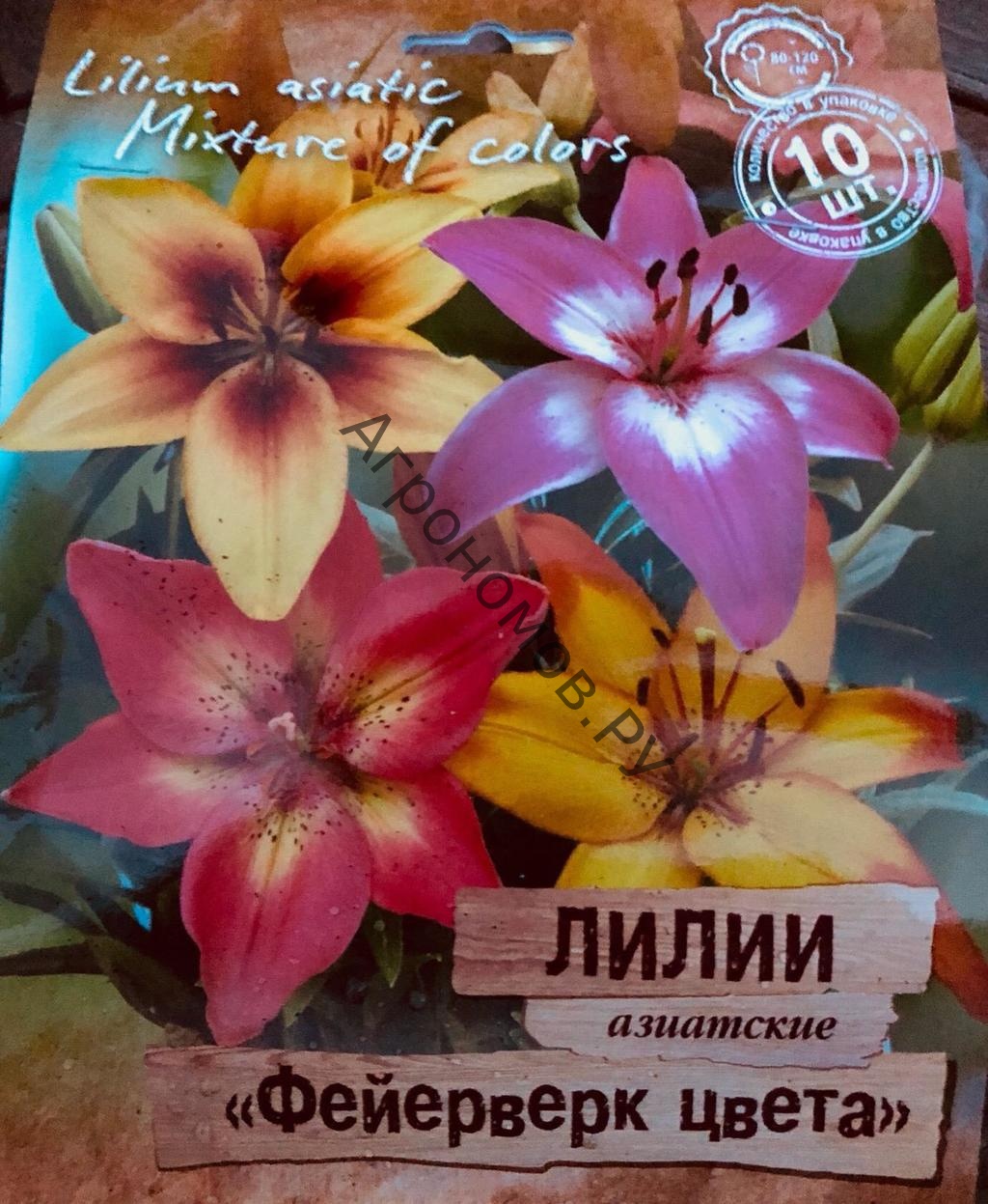 Лилии азиатские "Фейерверк цвета" смесь окрасок - фото 1